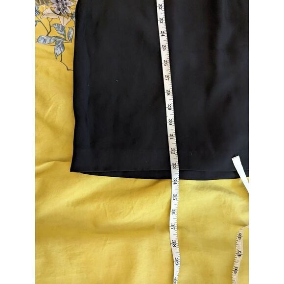 Gap 2 tone nude and black tank dress pleated front high neck euc sz 8 - Picture 4 of 5